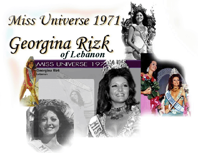 Miss Universe 1971, Georgina Rizk, Lebanon