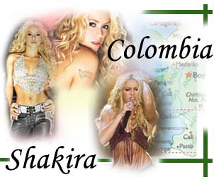 Shakira, Lebanese-Colombian 