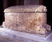 Sarcophagus of King Ahiram, Byblos 1000 BC (Beirut museum collection)