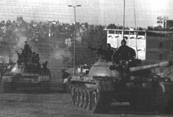 Syrian army enters Beirut, 1990